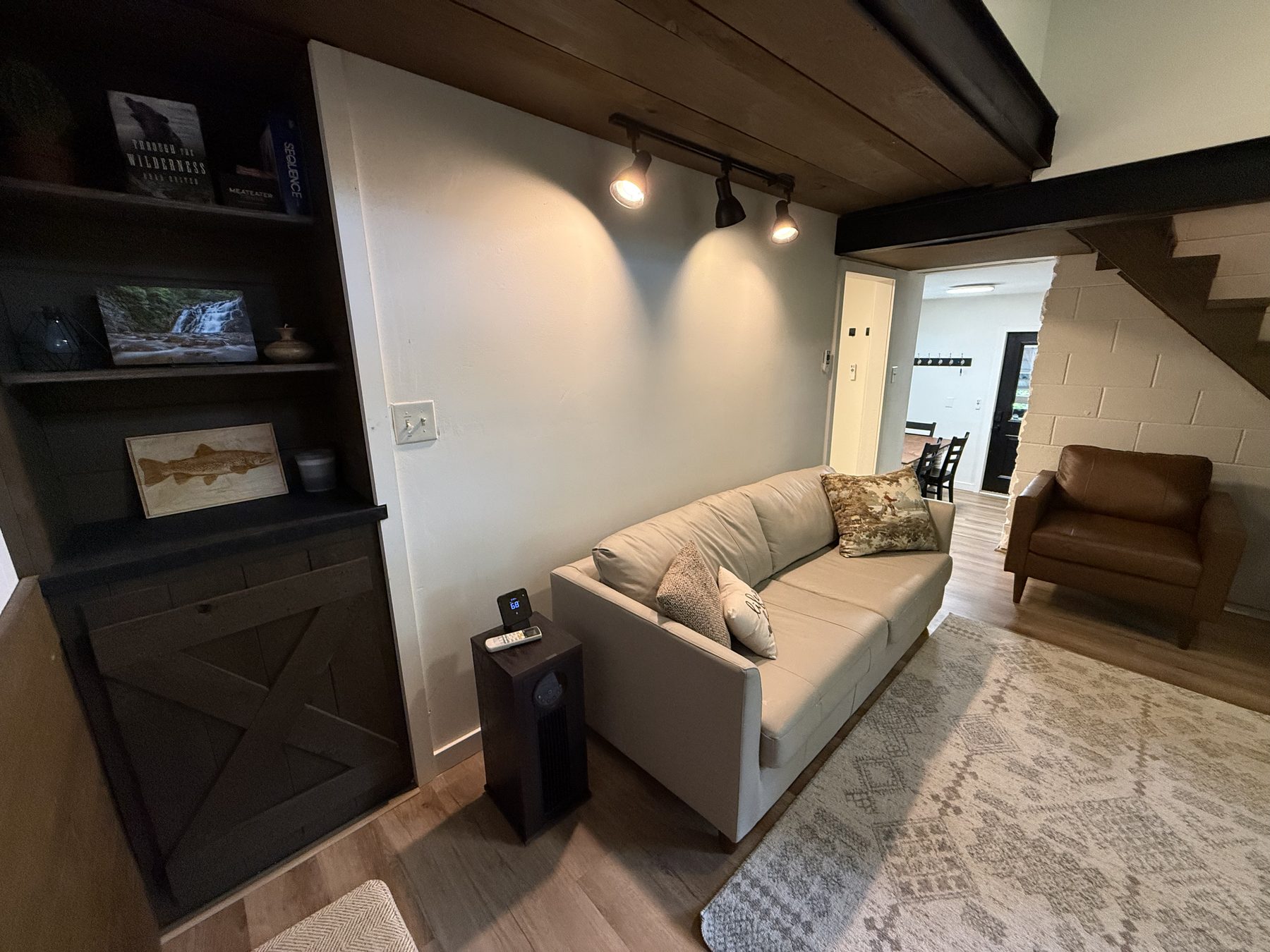 Living room — queen memory foam sofa pullout